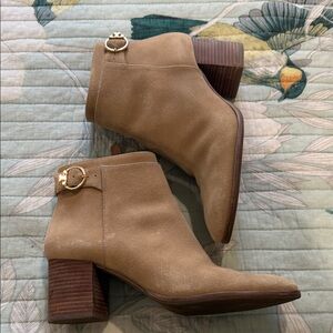 Tory Burch Tan Ankle Booties